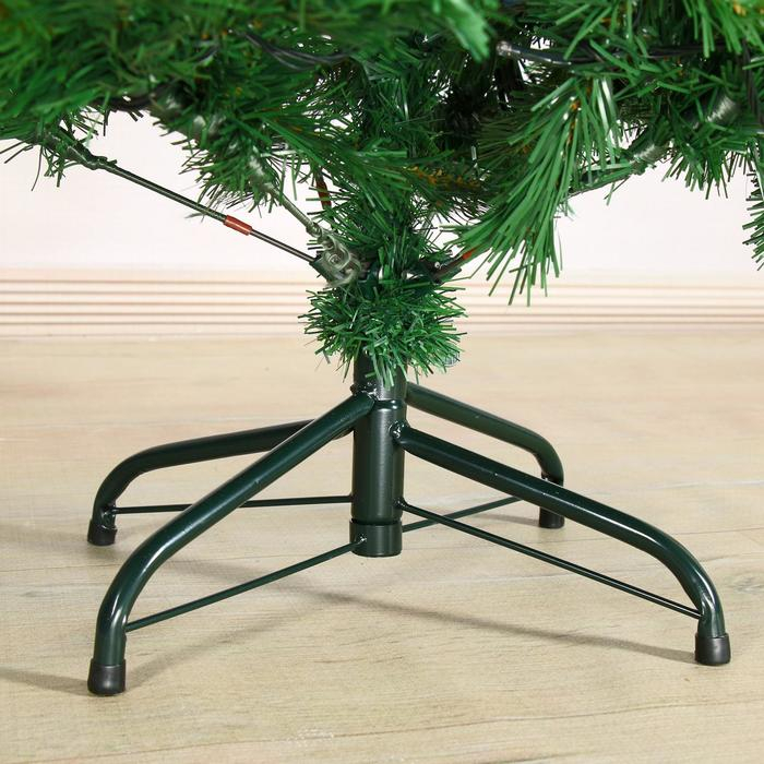 Ёлка фиброоптичесская  Ёлка фиброоптичесская "Эксклюзив" цветные огоньки, 140 см d нижнего яруса 70 см 380 веток