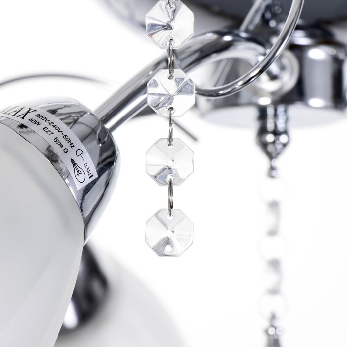 Люстра Люстра "Адель" 3x40Вт E27 хром 48х46х17 см