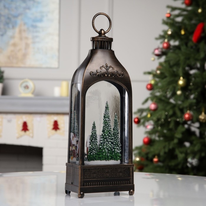 Фигура светодиодная «Зимний городок», 36х12.8х6.5 см, музыка, батарейки ААх3 (не в комплекте), USB, свечение тёплое белое Фигура светодиодная «Зимний городок», 36х12.8х6.5 см, музыка, батарейки ААх3 (не в комплекте), USB, свечение тёплое белое