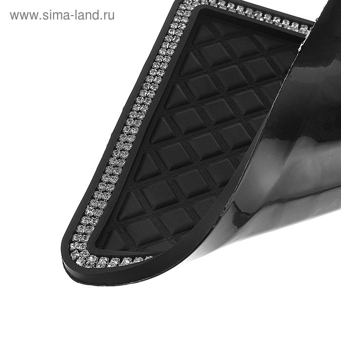 Коврик противоскользящий со стразами, 17 х 14 см, черный Коврик противоскользящий со стразами, 17 х 14 см, черный