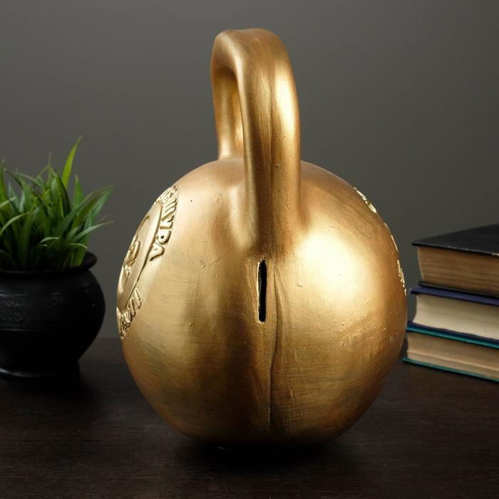 Копилка  Копилка "Гиря"  бронза,  20х21х29см