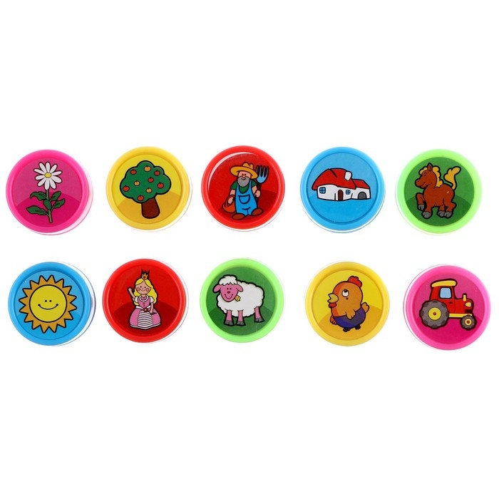 Печать цветная «Набор дачный», набор 10 шт., МИКС Печать цветная «Набор дачный», набор 10 шт., МИКС