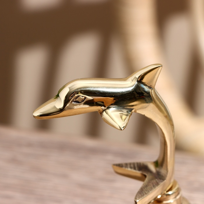 Колокольчик  Колокольчик "Дельфин" латунь 6х7,5х12,5 см