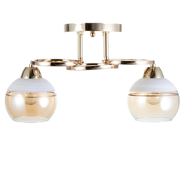 Люстра Люстра "Айрис" 2хЕ27 40Вт золото 42х15х23 см BayerLux