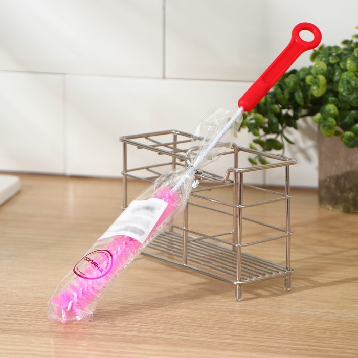 Ёршик для посуды Доляна, 2×34 см, цвет МИКС Ёршик для посуды Доляна, 2×34 см, цвет МИКС