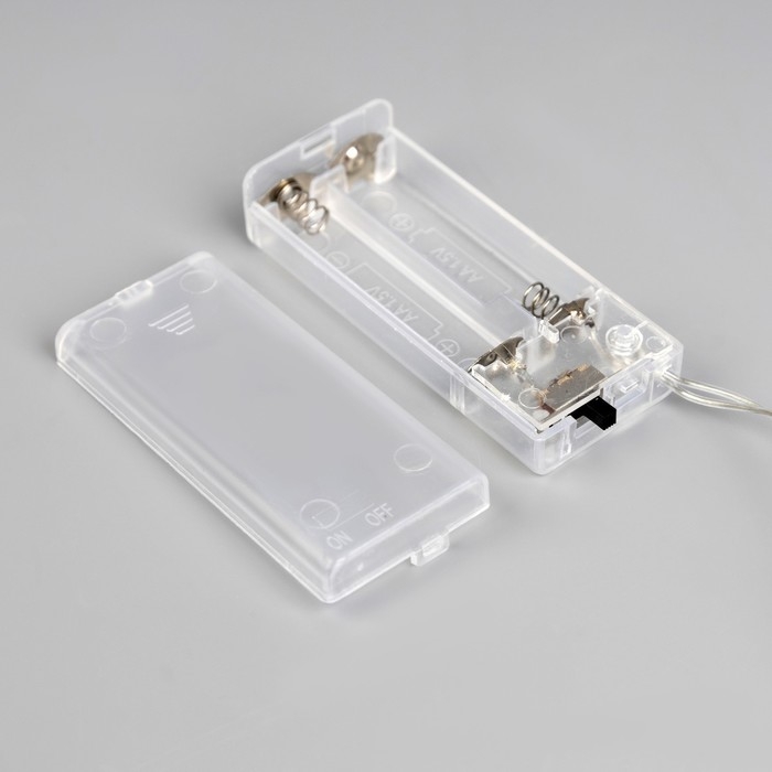 Гирлянда «Нить» 2 м с насадками «Розовый фонарик», IP20, прозрачная нить, 10 LED, батарейки AAх2 (нет в комплекте), свечение тёплое белое Гирлянда «Нить» 2 м с насадками «Розовый фонарик», IP20, прозрачная нить, 10 LED, батарейки AAх2 (нет в комплекте), свечение тёплое белое