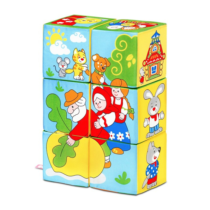 Набор мягких кубиков «Сказки в картинках» Набор мягких кубиков «Сказки в картинках»