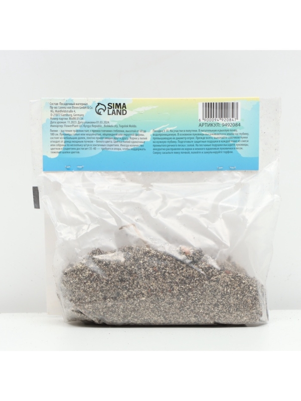 Лилии Трубчатые смотрящие вверх White Planet, луковица в пакете с перфорацией, р-р 12/14, 2 шт.