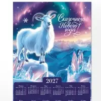 Календарь 2027, настенный, А4 &laquo;Волшебный Новый год&raquo;