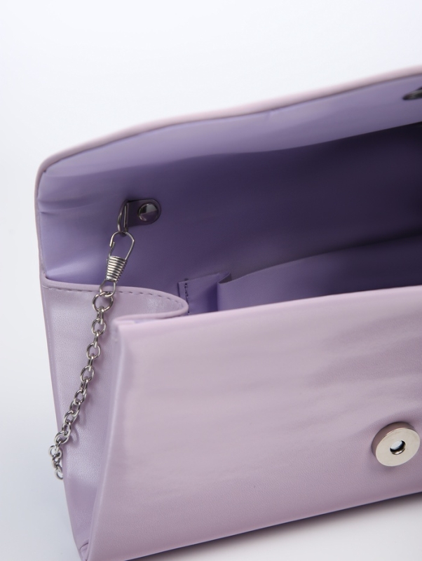 Сумка женская на магните, цвет сиреневый