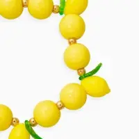 Браслет "Лимоны", цвет жёлтый в золоте