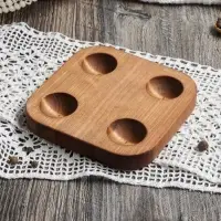 Подставка для яиц и кекса Adelica, 4 отделения, 13&times;13&times;1.8 см, дерево массив берёзы