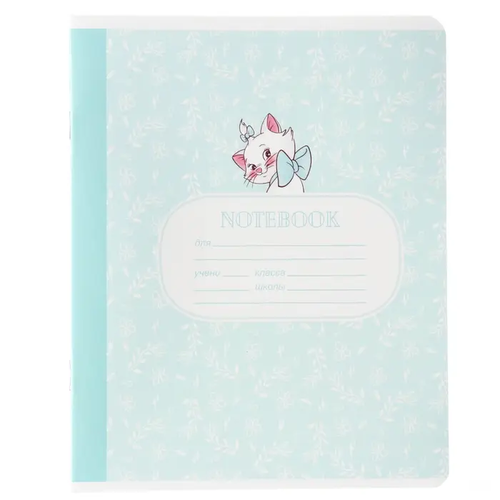 Тетрадь в линейку 18 листов, 5 видов МИКС, обложка мелованный картон, &laquo;Коты аристократы&raquo;