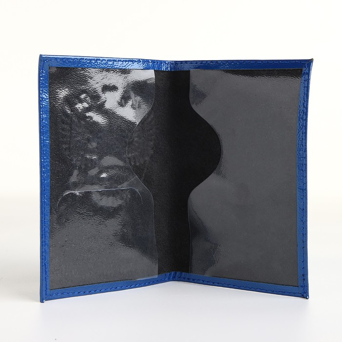 Обложка для паспорта, цвет синий