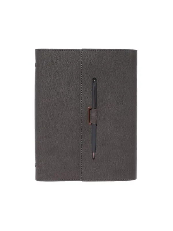 Органайзер на кольцах, А5, с клапаном, 80л, линия, к/зам, с ручкой, Серый Органайзер на кольцах, А5, с клапаном, 80л, линия, к/зам, с ручкой, Серый