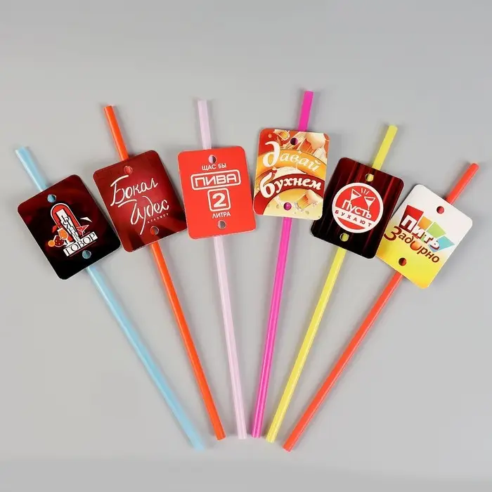 Трубочки для коктейлей «Шоу», в наборе 6 штук Трубочки для коктейлей «Шоу», в наборе 6 штук