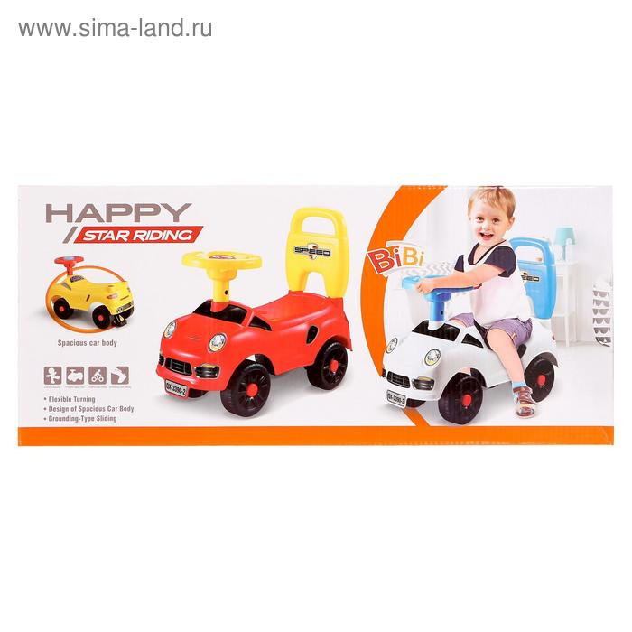 Толокар «Молния», звук, цвет белый Толокар «Молния», звук, цвет белый