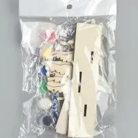 Деревянная игрушка под роспись "Зимний лес", с красками