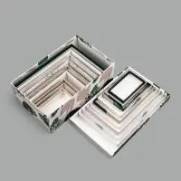 Набор коробок 10 в 1, упаковка подарочная, &laquo;GREEN&raquo;, 12&times;7&times;4 - 32.5&times;20&times;12.5 см