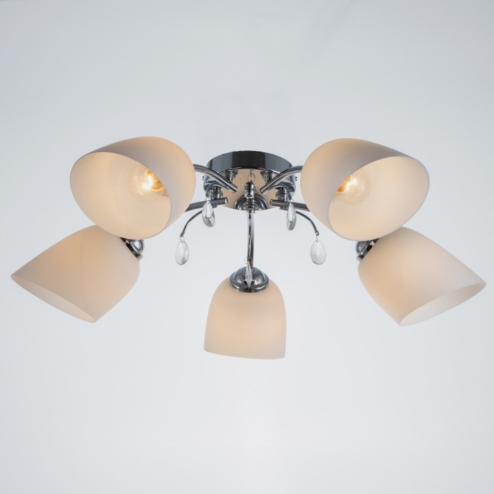 Люстра Люстра "Лиана" 5хЕ27 40Вт хром 55х55х36 см BayerLux