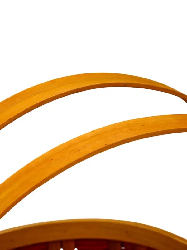 Набор корзин 2 шт 34х27х14  26х24х13 см ручка h=18/18 см красн-оранж