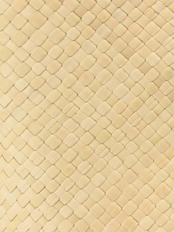 Сумка плетёная из пандана, 29&times;17&times;42 см, бежево-чёрная