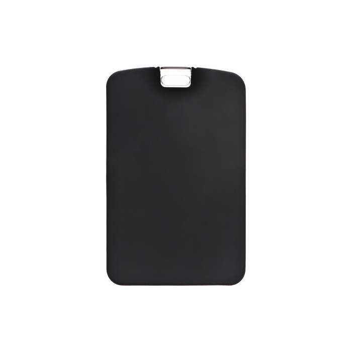 Бейдж вертикальный, внешний 110х70 мм, внутренний 83х52 мм, силиконовый, черный Бейдж вертикальный, внешний 110х70 мм, внутренний 83х52 мм, силиконовый, черный