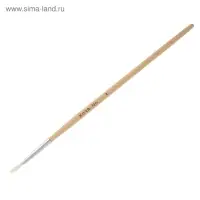 Набор кистей для рисования, коза, 3 штуки: № 1, 2, 3, круглые, деревянная ручка, международный размер