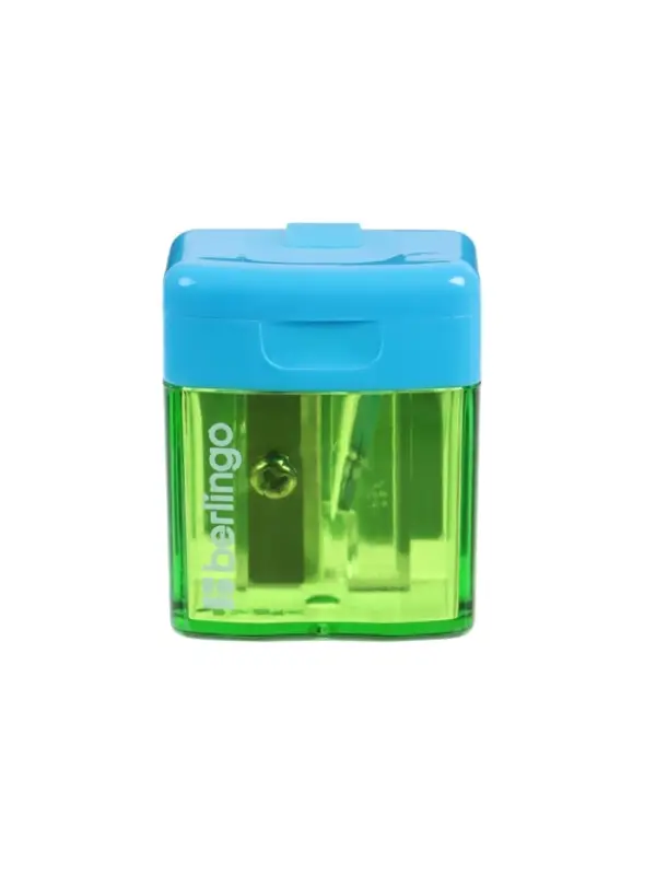 Точилка Berlingo &laquo;Fuze&raquo;, 1 отверстие, с контейнером, пластик, МИКС