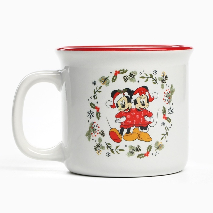 Кружка керамическая новогодняя «С новым годом!» Микки Маус и друзья, 250 мл Кружка керамическая новогодняя «С новым годом!» Микки Маус и друзья, 250 мл