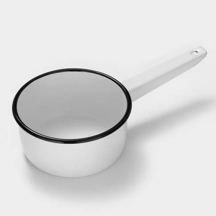 Ковш эмалированный, 1 л, МИКС