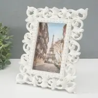 Фоторамка пластик 10х15 см "Узоры из листьев" белая 23,7х19,3 см Фоторамка пластик 10х15 см "Узоры из листьев" белая 23,7х19,3 см