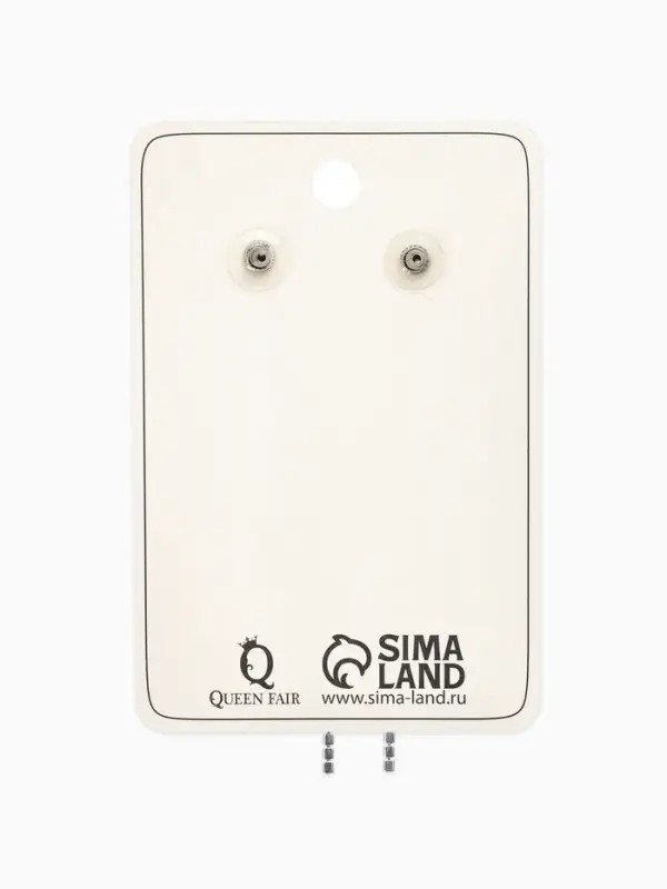 Серьги висячие со стразами &laquo;Вечное сияние&raquo;, крылья, белые в серебре