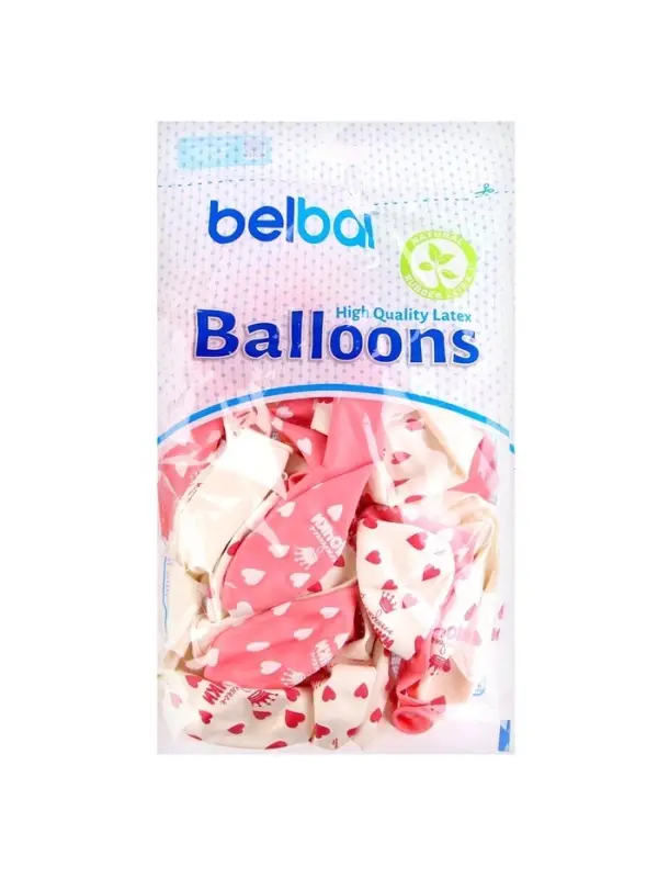 Воздушные шары латексные 14" &laquo;С рождением дочки&raquo;, 25 шт., пастель, МИКС