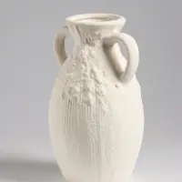 Ваза настольная керамика "Фонси" 20,5х10 см, белый