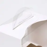 Кондитерская упаковка под пирожное, белая, 12×8×10 см