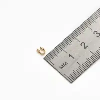 Протектор для защиты тросика 5&times;4 мм (набор 50 шт.), цвет золото