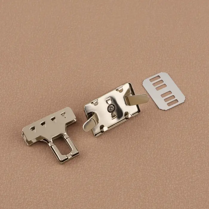 Застёжка для сумки, 3.3×3.3 см, цвет серебряный Застёжка для сумки, 3.3×3.3 см, цвет серебряный