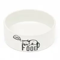 Миска Food, 200 мл, 10&times;10&times;4.5 см, керамика, белая