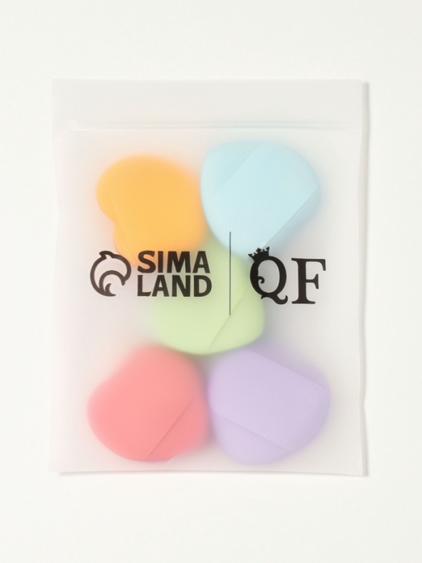 Набор спонжей д/макияжа сердце (наб 5шт цена за наб) латекс МИКС пакет QF Набор спонжей д/макияжа сердце (наб 5шт цена за наб) латекс МИКС пакет QF