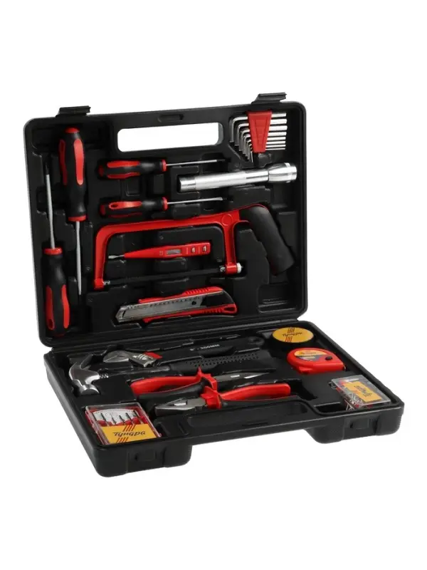 Набор инструментов в кейсе ТУНДРА &laquo;23 ФЕВРАЛЯ&raquo;, в подарочной упаковке, 31 предмет