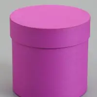 Набор шляпных коробок  4 в 1 "Фуксия" 18 &times; 18 ‒14 &times; 14 см