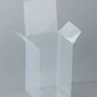 Складная прозрачная коробка из PVC, для упаковки подарков, 7&times;7&times;12 см