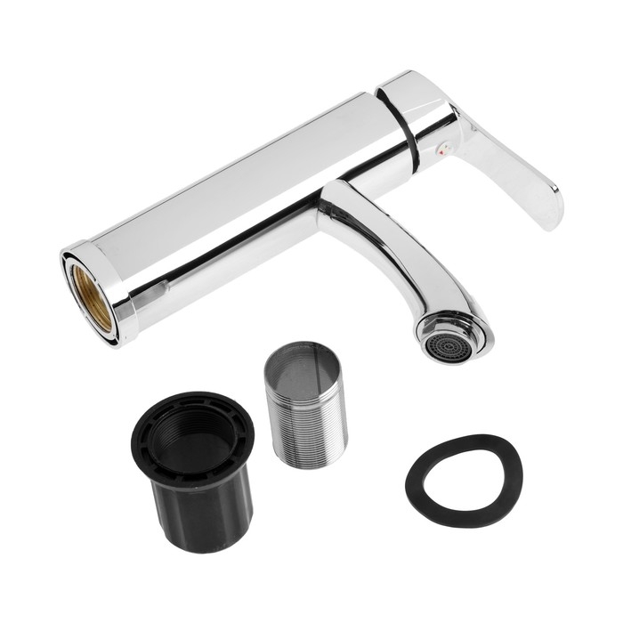 Смеситель для раковины ZEIN Z3681, картридж 25 мм, длина излива по осям 12 см, пластик, хром Смеситель для раковины ZEIN Z3681, картридж 25 мм, длина излива по осям 12 см, пластик, хром