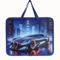 Папка с ручками &laquo;Машина&raquo;, А4, пластиковая, 70 мм, 322&times;256 мм