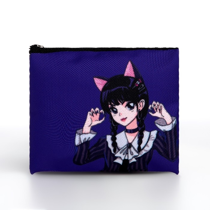 Кошелек детский текстильный "Девочка", 11х9х0,5 см, цвет фиолетовый