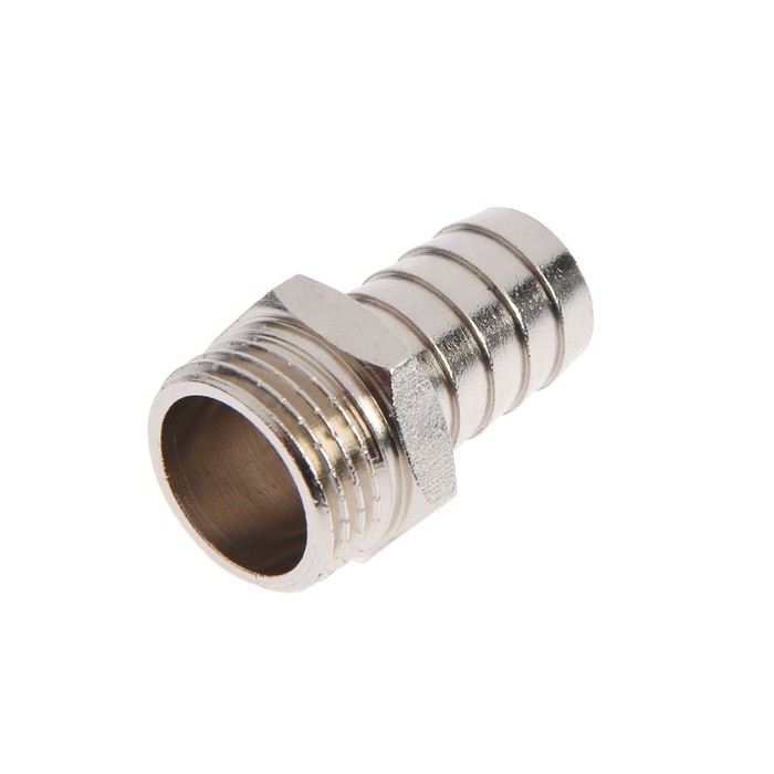 Штуцер Masterprof ИС.070652, 1/2 Штуцер Masterprof ИС.070652, 1/2" х 16 мм, наружная резьба, никелированная латунь