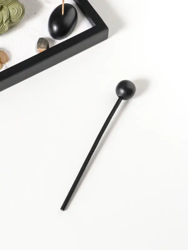 Сад Дзен "Будда в зелёном у гонга" песок+камни+аромапалочки 13,2х15х16 см