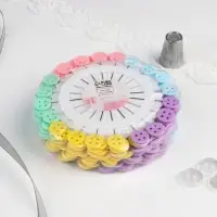 Булавки для квилтинга &laquo;Пуговица&raquo;, 46 мм, 20 шт., разноцветные