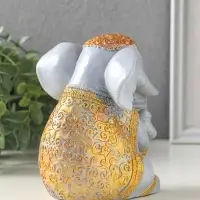 Фигурка гипс &laquo;Слон Индийский&raquo;, 15&times;12&times;11 см, серый с росписью